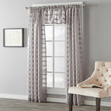 Parkland Windowpane Tailored Fabric Panel - Dove Gray