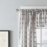 Parkland Windowpane Tailored Fabric Panel - Dove Gray