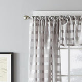 Parkland Windowpane Tailored Fabric Panel - Dove Gray