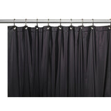 Carnation Home Fashions Hotel Collection, 8 Gauge Vinyl Shower Curtain Liner with Weighted Magnets and Metal Grommets - 72x72"