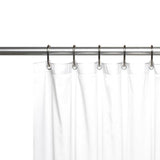 Carnation Home Fashions Hotel Collection, 8 Gauge Vinyl Shower Curtain Liner with Weighted Magnets and Metal Grommets - 72x72"