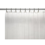 Carnation Home Fashions Hotel Collection, 8 Gauge Vinyl Shower Curtain Liner with Weighted Magnets and Metal Grommets - 72x72"