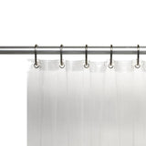 Carnation Home Fashions Hotel Collection, 8 Gauge Vinyl Shower Curtain Liner with Weighted Magnets and Metal Grommets - 72x72"