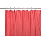 Carnation Home Fashions Hotel Collection, 8 Gauge Vinyl Shower Curtain Liner with Weighted Magnets and Metal Grommets - 72x72"