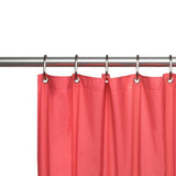 Carnation Home Fashions Hotel Collection, 8 Gauge Vinyl Shower Curtain Liner with Weighted Magnets and Metal Grommets - 72x72"