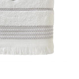 SKL Home By Saturday Knight Ltd Casual Monogram Bath Towel O - 28X54", White