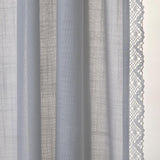 SKL Home By Saturday Knight Ltd Catherine Crochet Window Curtain Panel Pair - 104X63", Silver