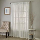 SKL Home By Saturday Knight Ltd Isabella Lace Window Curtain Panel - White