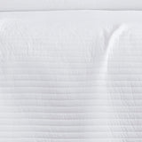 RT Designers Collection Carla 3 Pieces Washed Stitched Lightweight Quilts Set For Bedding White