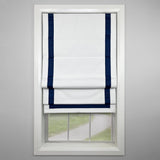 Versailles Valentina Cordless Roman Blackout Shades For Windows Insides/Outside Mount Navy