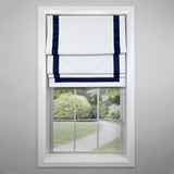 Versailles Valentina Cordless Roman Blackout Shades For Windows Insides/Outside Mount Navy