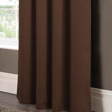 RT Designers Collection Anchorage Blackout Grommet Curtain Panel 54" x 84" Chocolate