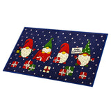 RT Designers Collection Christmas Gnomes Premium and Luxurious Kitchen Rug 18" x 30" Blue